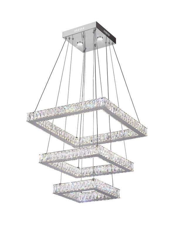 LED Chandelier with Chrome finish - 5635P21ST-3S (Clear)