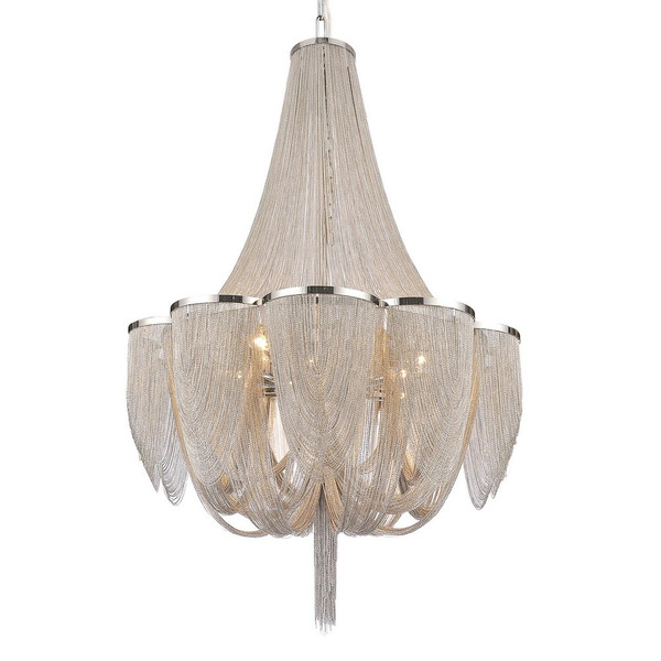 18 Light Down Chandelier with Chrome finish - 5480P34C