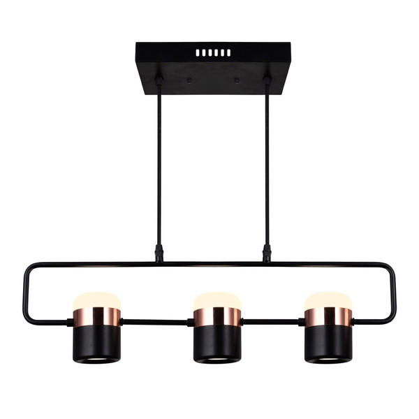 LED Pool Table Light with Black Finish - 1147P26-3-101