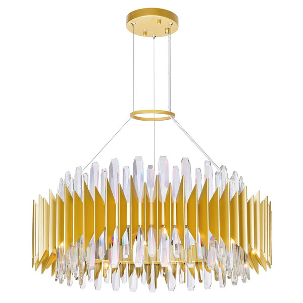 18 Light Chandelier with Satin Gold finish - 1247P28-18-602