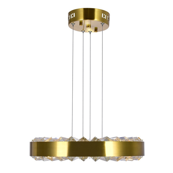 LED Chandelier with Brass Finish - 1219P16-1-625