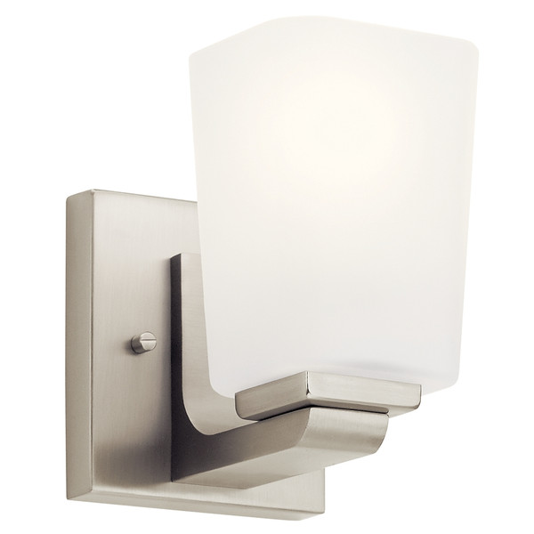 Roehm 1 Light Wall Sconce Brushed Nickel - 55015NI