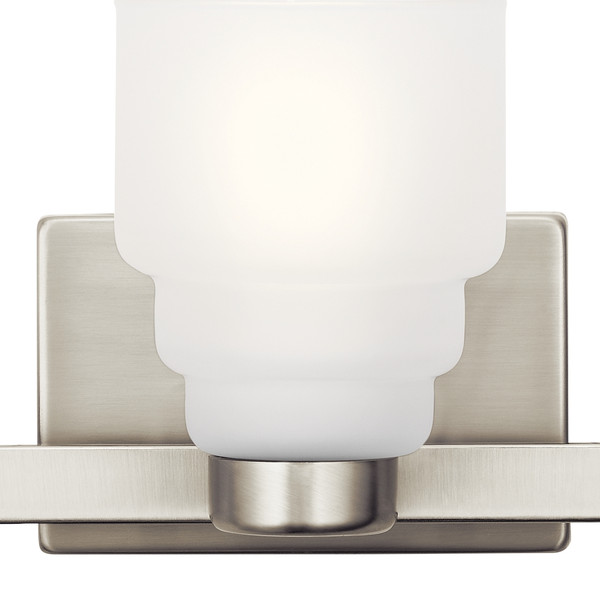 Vionnet 24 Inch 3 Light Vanity Light with Satin Etched Glass in Brushed Nickel - 55012NI
