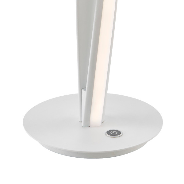 Munich White LED Table Lamp Natural White LED Strip & Touch Dimmer - TL-004-W