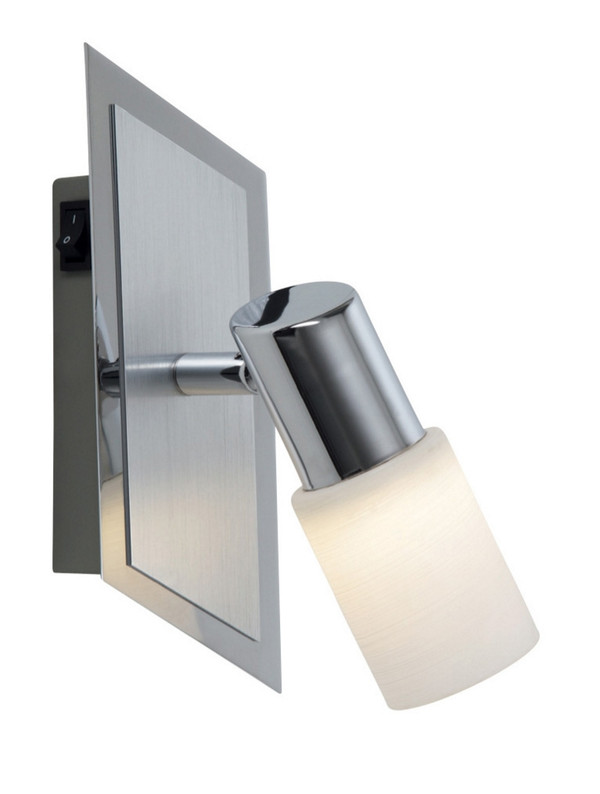 Dallas LED Wall Light Brushed Aluminum Metal and Brushed Alum and Glass - 821470105