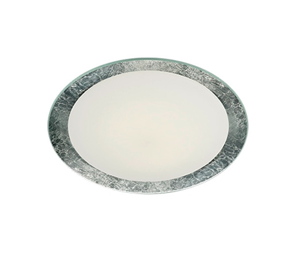 Vancouver Ceiling Lamps Opal  and Silver Metal and Glass - 656812089