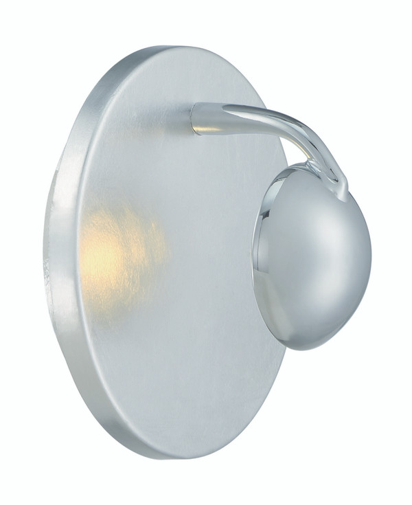Aurora Wall Sconce Silver and Chrome Metal - 223810289