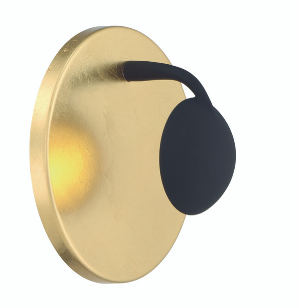Aurora Wall Sconce Gold and Black Metal - 223810279