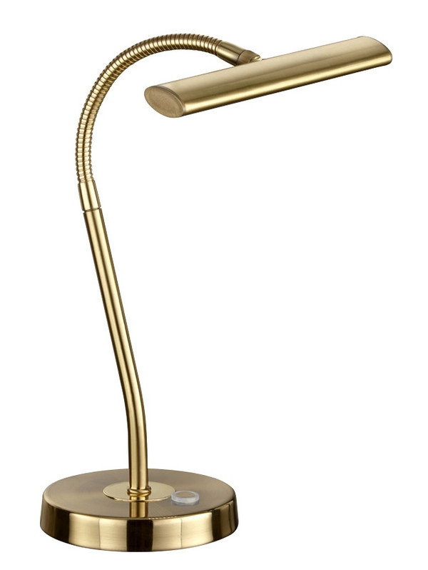 Curtis LED Desk Lamp Satin Brass Metal - 579790108