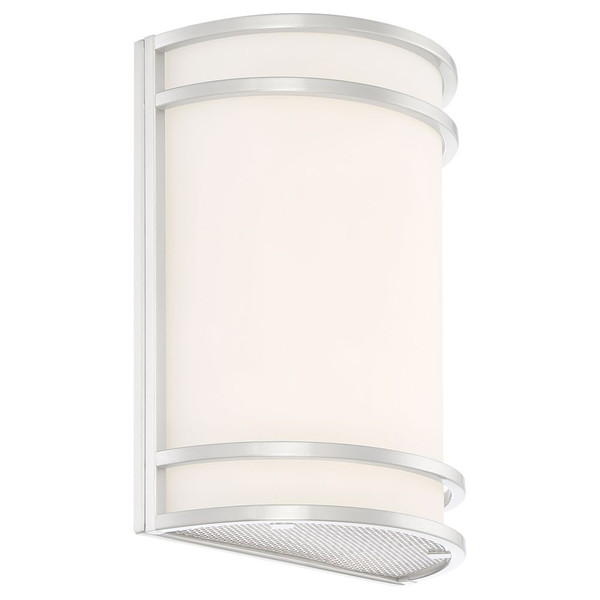 Lola Wall Sconce Frosted Brushed Steel - 62165-BS/FST