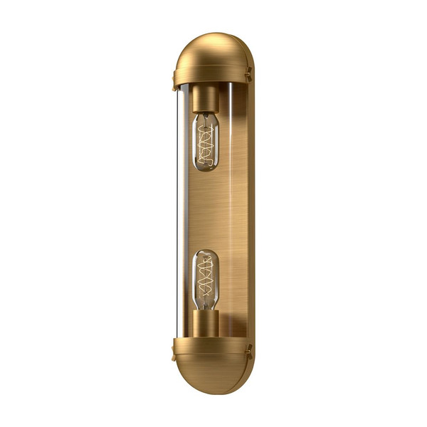 Cyrus Bathroom Fixtures Aged Gold | Clear Glass - VL539221AGCL