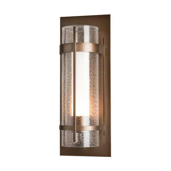 Banded Seeded Glass Large Outdoor Sconce - 305898