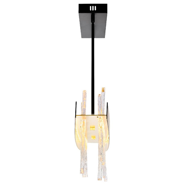 Guadiana 39-in LED Black Chandelier - 1246P39-101