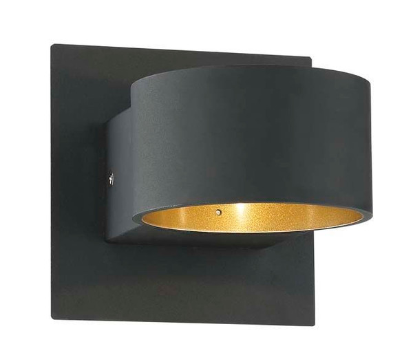LaCapo LED Wall Sconce Black / Gold - 223410132