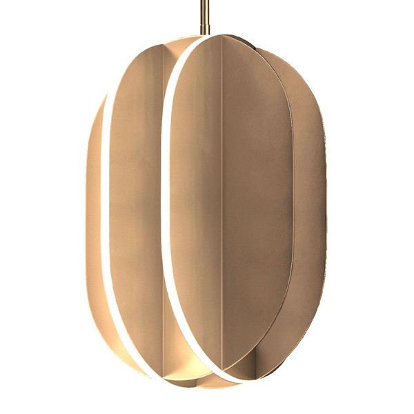 Interval Single Pendant Satin Brass - E21486-SBR