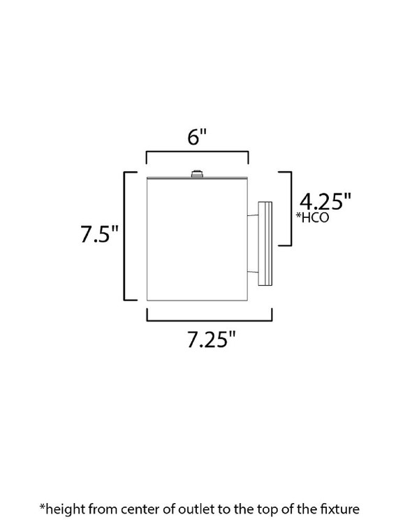 Outpost Outdoor Wall Mount Brushed Aluminum - 26101AL/PHC