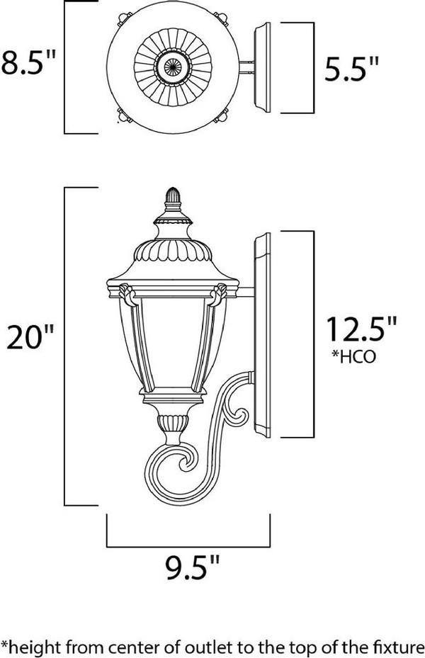 Morrow Bay DC Outdoor Wall Mount Earth Tone - 3184WGET