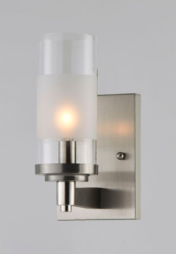 Crescendo Wall Sconce Satin Nickel - 26321CLFTSN