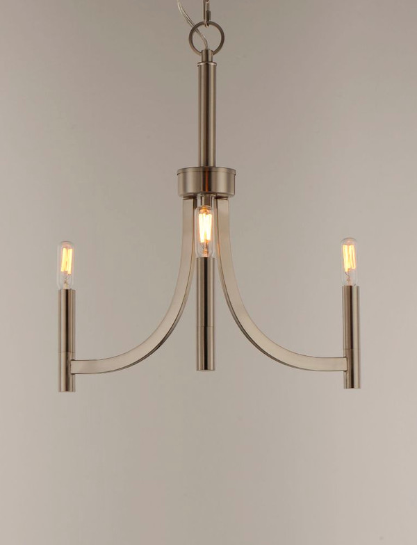 Lyndon Chandelier Satin Nickel - 21523SN