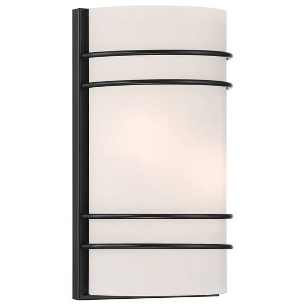 Artemis 2 Light LED Wall Sconce Opal Matte Black - 20416LEDDLP-MBL/OPL