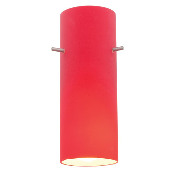 Cylinder Pendant Glass Shade Red  - 23130-RED