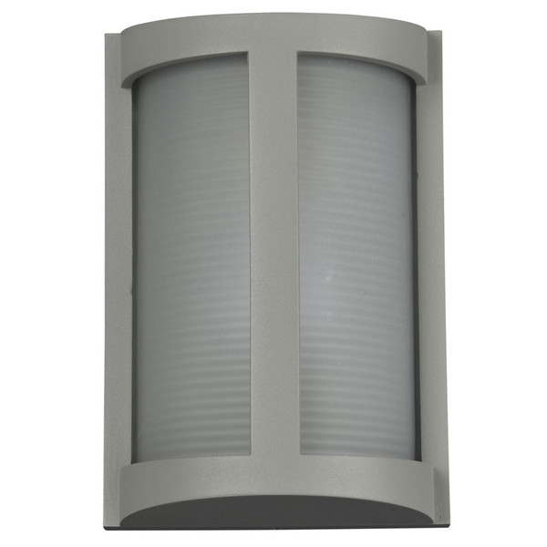 Pier Outdoor Wall Mount Ribbed Frosted Satin - 20042MG-SAT/RFR