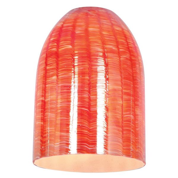 Inari Silk Boreaux Pendant Glass Shade Wicker Red  - 23118-WRED