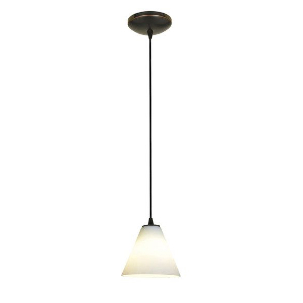 Martini LED Pendant White Oil Rubbed Bronze - 28004-3C-ORB/WHT