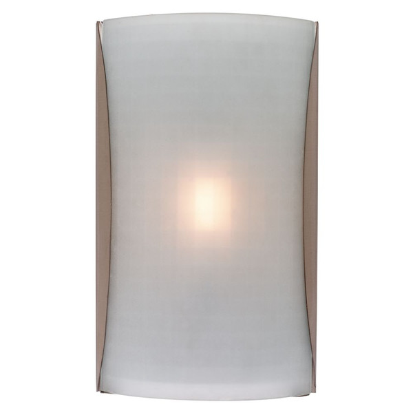 Radon LED Wall Sconce Checkered Frosted Brushed Steel - 62050LED-BS/CKF