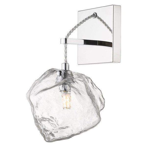Boulder 1 Light LED Wall Sconce & Vanity Clear Mirrored Stainless Steel - 63129LEDDLP-MSS/CLR