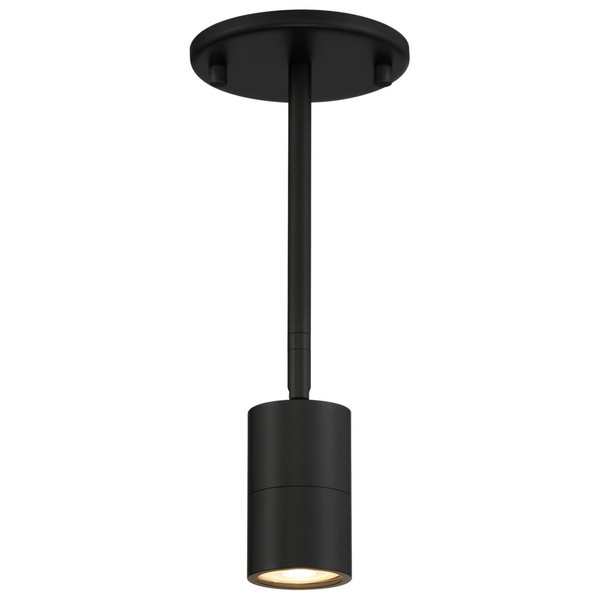 Cafe 1 Light LED Wall Or Ceiling Spotlight  Matte Black - 72010LEDDLP-MBL