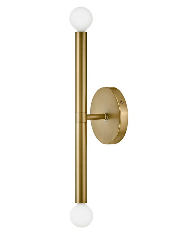 Millie Sconce Two Light, Sconce Lacquered Brass - 83192LCB