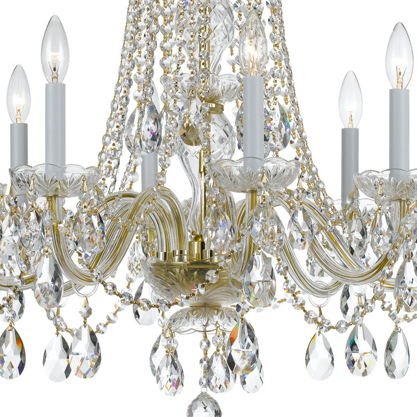 Traditional Crystal 8 Light Chandelier - 1138|43