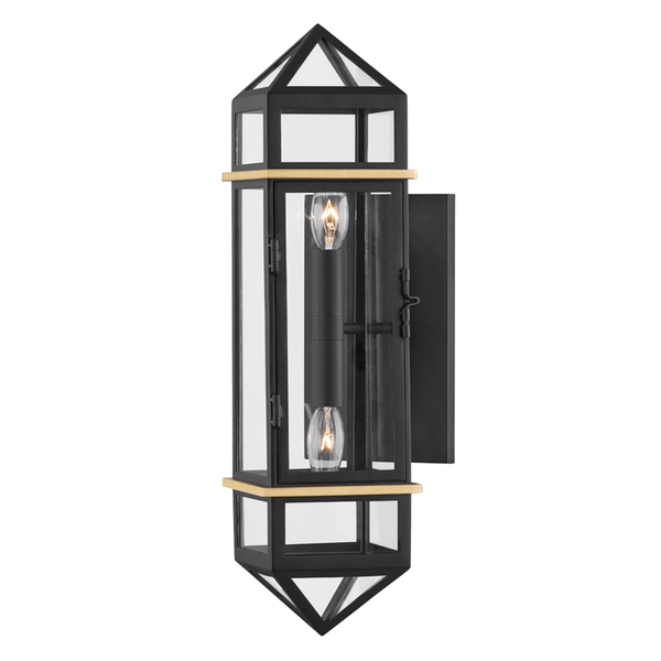 Bedford Hills 2 Light Wall Sconce  - 9002-AGB/BK|93