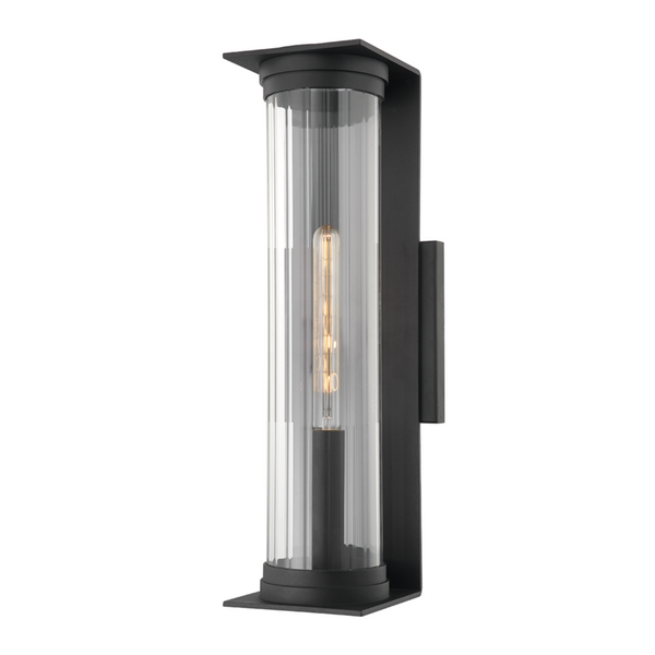 PRESLEY 1 LIGHT LARGE EXTERIOR WALL SCONCE - B1323-TBK|94