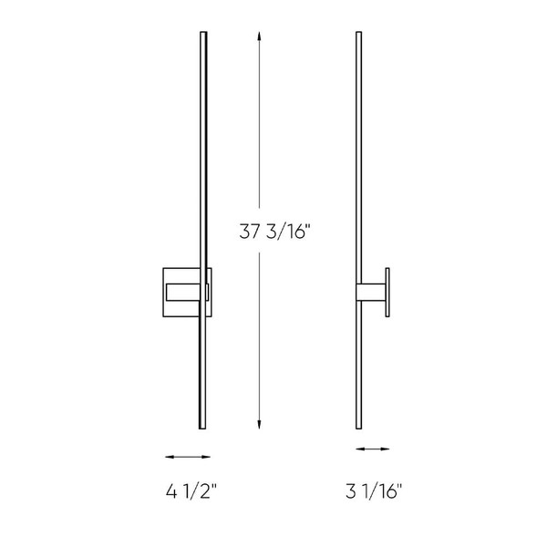37 Inch Linear LED Wall Sconce - STK37-3K|125
