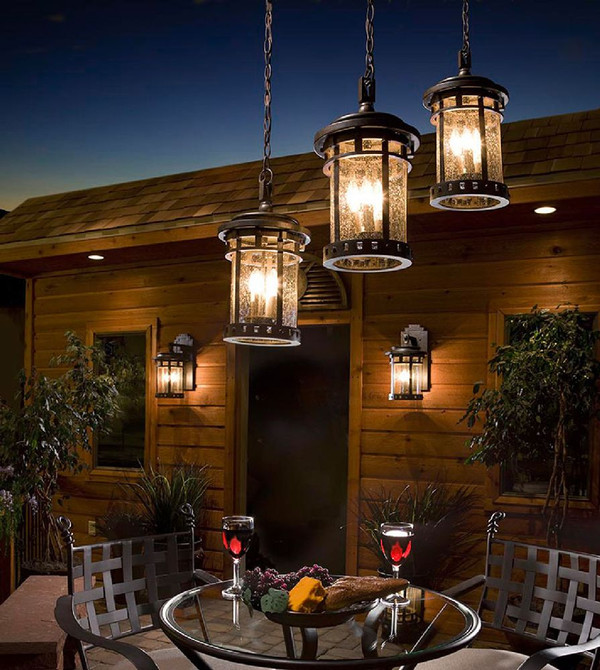 Santa Barbara VX Outdoor Hanging Lantern Sienna - 40039CDSE