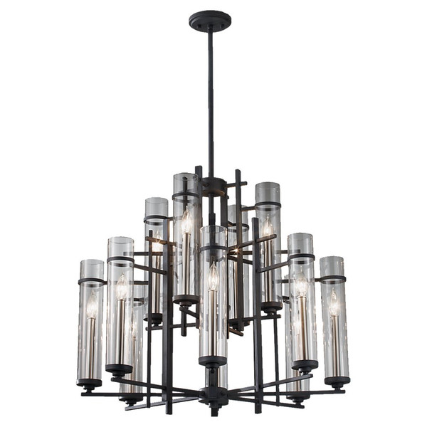 Murray Feiss Ethan 12 - Light Multi-Tier Chandelier - F2629/8+4AF/BS