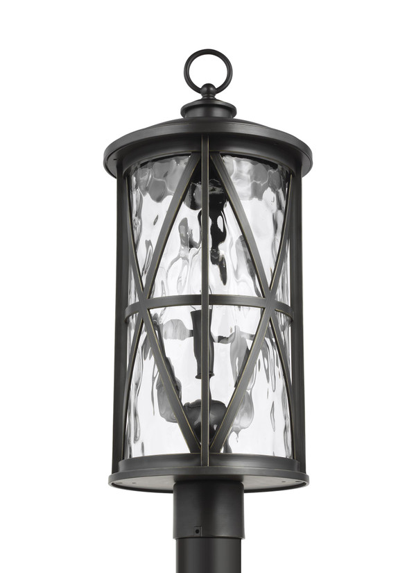 Murray Feiss Millbrooke 3 - Light Outdoor Post Lantern - OL15207ANBZ