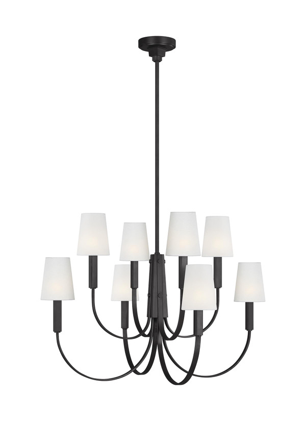 Thomas OBrien Lighting Logan 8 - Light Chandelier - TC1088AI