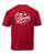 THSBA Red UPF 50+ Short Sleeve Fishing Shirt 