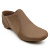  Capezio E Series slip on jazz shoe in Caramel, side view