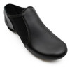 Capezio E Series slip on jazz shoe in Black, side view