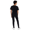  Boy wearing Energetiks Avery drawcord waist track pants in Black, side view