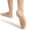 Capezio Hanami Canvas Ballet Shoes Split Sole Adult Sizes in Light Sun Tan