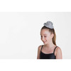 Studio 7 Dancewear Glitter Mini Metallic Hat Clip Headpiece in metallic silver