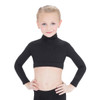 Capezio Turtleneck Long Sleeve Crop Top Reversible Children