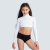 Capezio Turtleneck Long Sleeve Crop Top Reversible Children