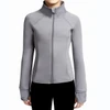 Capezio Lightweight Zip-Up Team Spirit Jacket  in grey, front view
