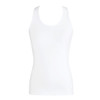 Energetiks Addison Wide Straps T-Back Singlet in White – Front